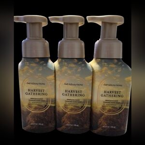 3pc Bath & Body Works Harvest Gathering Gentle & Clean Foaming Hand Soap